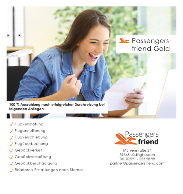 Ihre Vorteile mit Passengers friend Gold