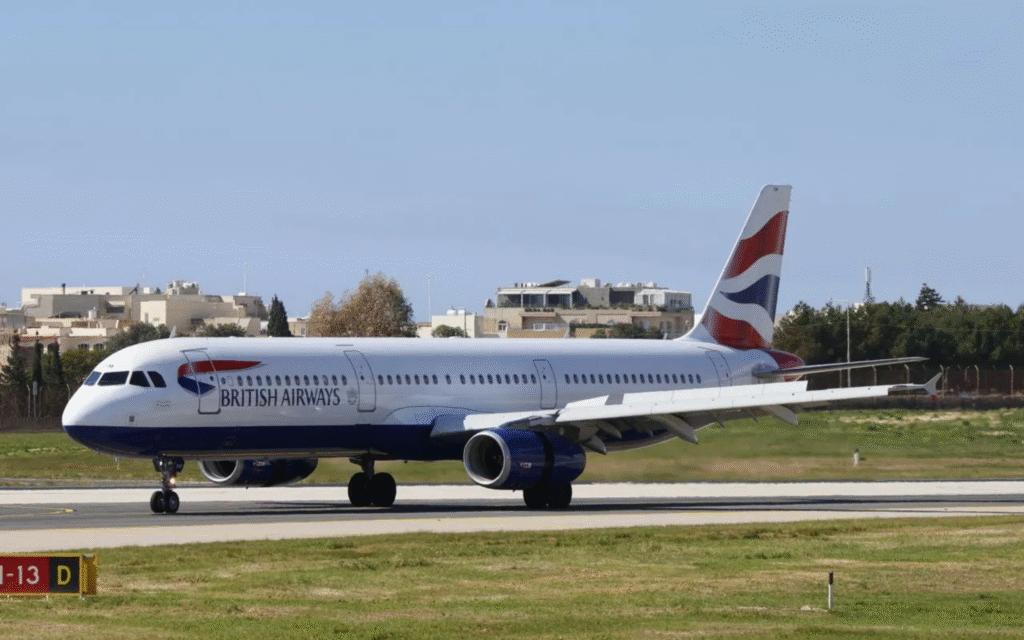 Flugzeug der Fluggesellschaft British Airways