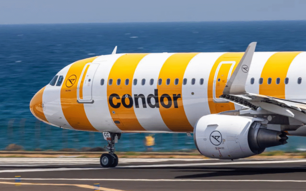 Ein Flugzeug der Condor Flugdienst GmbH
