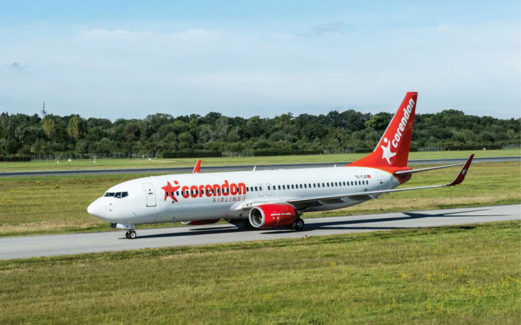 Ein Flugzeug der Fluggesellschaft Corendon