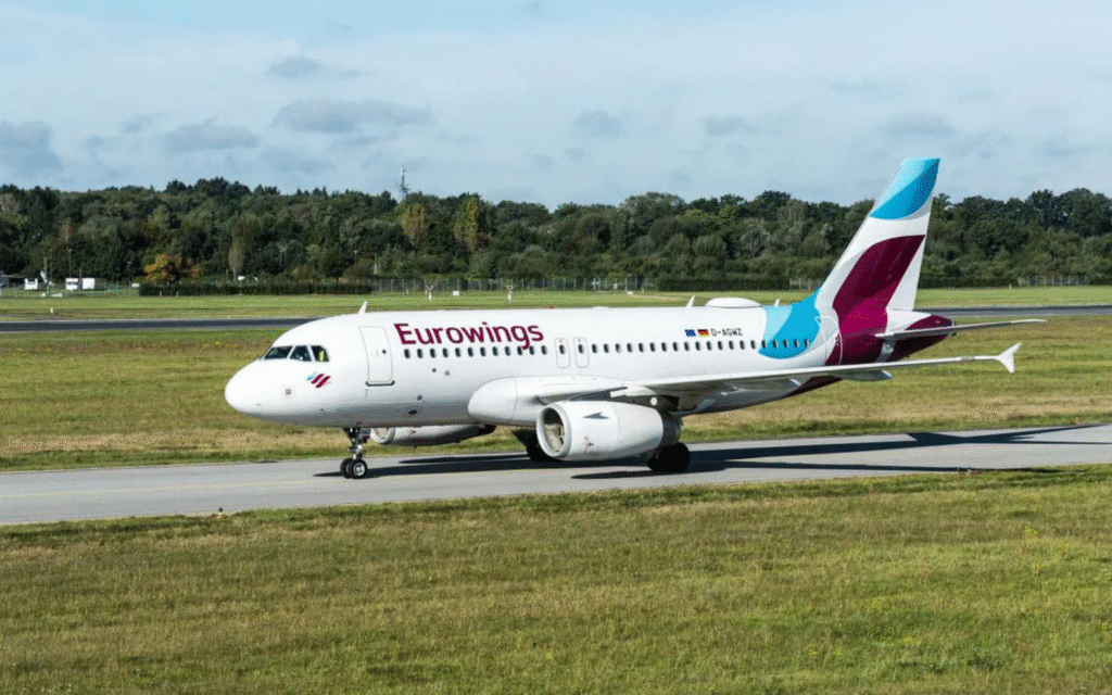 A Eurowings airplane