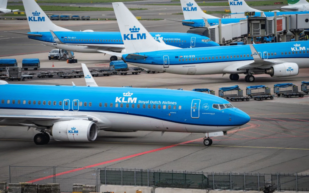 A KLM Royal Dutch Airlines airplane