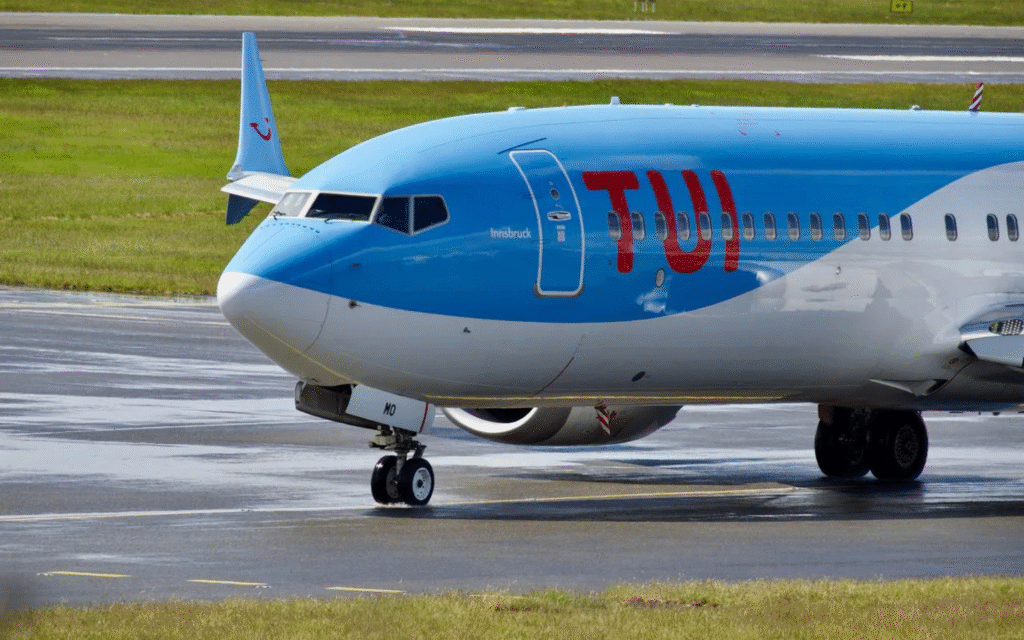 A TUIfly airplane