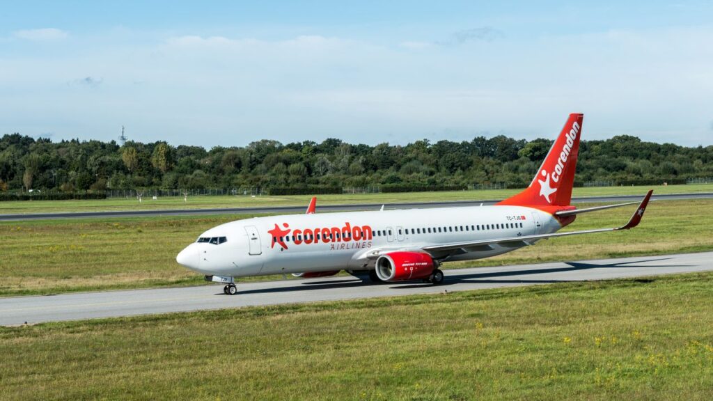 A Corendon Airlines airplane