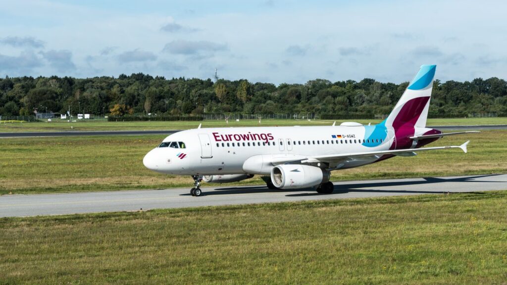 A Eurowings airplane