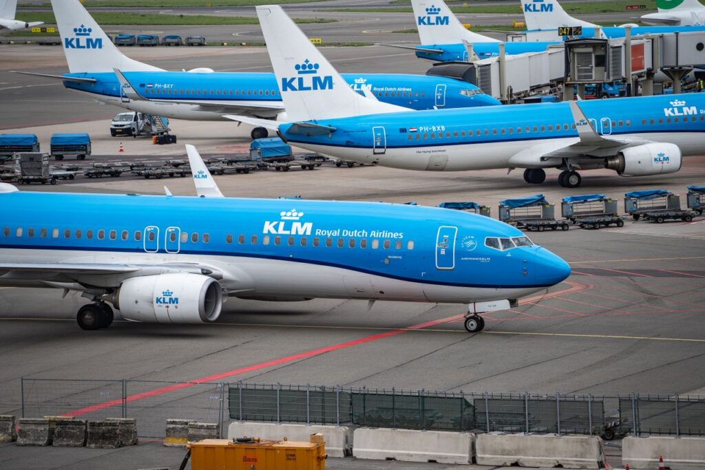 A KLM Royal Dutch Airlines airplane