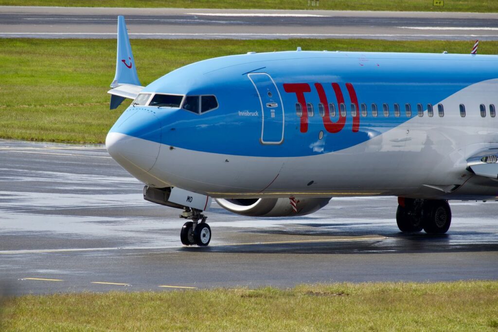 A TUIfly airplane