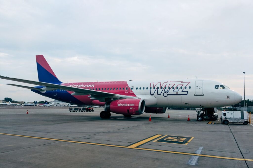 A Wizz Air airplane
